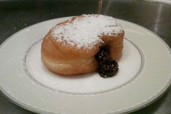 The foie gras doughnut at Do or Dine in Bed-Stuy.